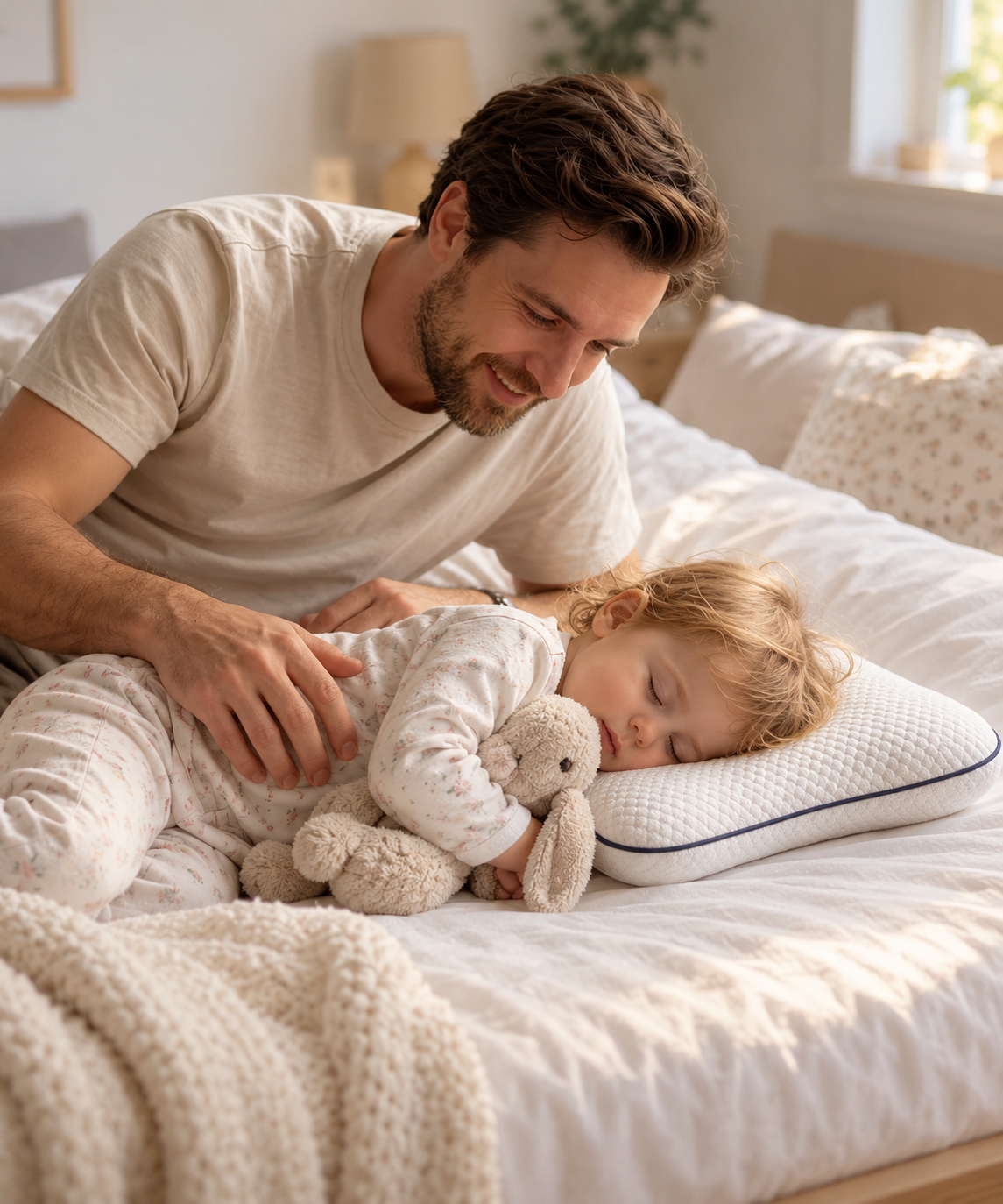 Oreiller Ergonomique Enfant VIAFIA | Douceur et Confort pour des Nuits Paisibles